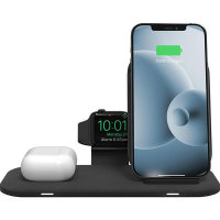 Mophie 3 in 1 15W Wireless Charger Hub - Black
