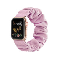 Olixar Apple Watch Soft Pink Scrunchies Band - For Apple Watch 6 44mm