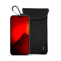 Olixar Neoprene Black Pouch with Card Slot - For iPhone 14 Pro