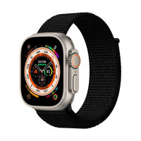 Olixar Deep Black Nylon Fabric Sports Loop - For Apple Watch Ultra