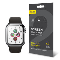 Olixar TPU Screen Protectors Two-Pack 44mm - For Apple Watch Series SE 2022