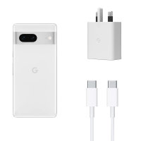 Official Google White 30W USB-C Fast Charger and Cable UK - For Google Pixel 7