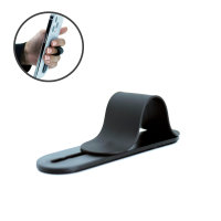 Lovecases Matt Black Reusable Phone Loop and Stand