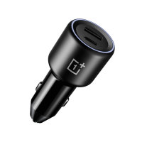 OnePlus SuperVOOC 80W USB-A and USB-C Black Car Charger