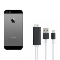 Aquarius 1080p PD HDMI Adapter with USB-A and Lightning Cables - For iPhone 5s