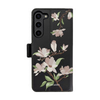 LoveCases White Cherry Blossom Leather Wallet Case - For Samsung Galaxy S23 Plus