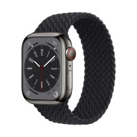 Olixar Black Medium Braided Solo Loop - For Apple Watch Series 1 42mm