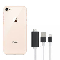 Aquarius 1080p PD HDMI Adapter with USB-A and Lightning Cables - For iPhone 8