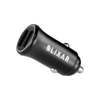 Olixar Basics 12W Dual USB-A  Port Car Charger - Black