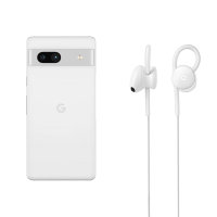 Official Google White In-Ear Wired USB-C Earbuds with Built-in Microphone - For Google Pixel 7a