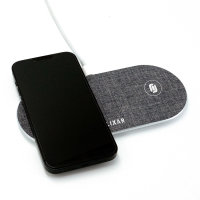 Olixar 20W Grey Dual Wireless Charger Pad - For iPhone 15