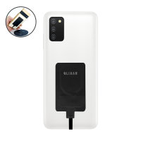 Olixar Black Ultra-Thin USB-C 10W Wireless Charger Adapter - For Samsung Galaxy A03s