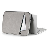 Olixar Universal 16" Grey Eco-Leather Laptop & Tablet Sleeve