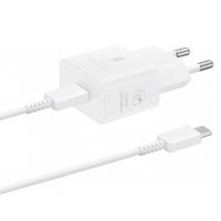 Official Samsung 25W White USB-C EU Super Fast Mains Charger With 1m USB-C Cable