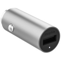 Mophie 12W USB-A Silver Car Charger