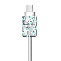 LoveCases Blue Hearts Cable Protector