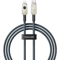 Baseus 20W USB-C to Lightning Unbreakable Braided Charge and Sync Cable - White