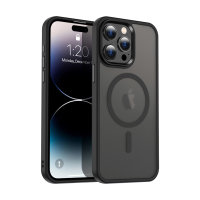 Olixar Black Frosted MagSafe Case - For iPhone 15 Pro Max
