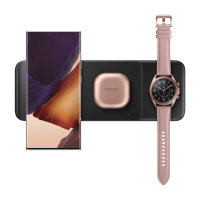 Official Samsung Black Wireless Trio Charger Pad - For Samsung Galaxy S23 FE