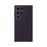 Official Samsung Dark Violet Silicone Case - For Samsung Galaxy S24 Ultra
