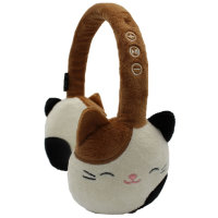 Official Squishmallows Cam The Cat Plush Bluetooth On-Ear Headphones For Kids