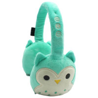 Official Squishmallows Winston The Owl Plush Bluetooth On-Ear Headphones For Kids