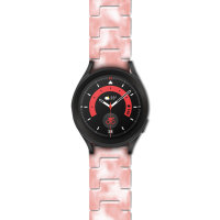 LoveCases Pink Resin Links Band - For Samsung Galaxy Watch 5 Pro