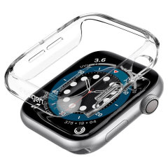Spigen Thin Fit Clear Bezel Case - For Apple Watch SE 2022 44mm