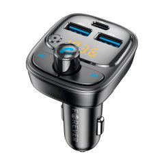 Forever Bluetooth FM Transmitter with 1 USB-C & 2 USB PD Charging Ports