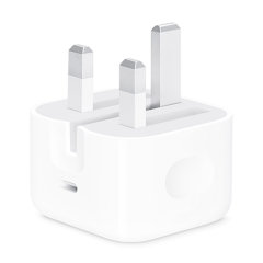 Official Apple White 20W USB-C Fast Charger with Folding Pins - For iPad Air 6 11" 2024