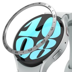 Ringke Silver Stainless Steel Bezel Styling - For Samsung Galaxy Watch FE (40mm)