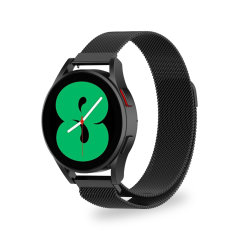 Olixar Black Milanese Strap (M/L) - For Samsung Galaxy Watch FE (40mm)
