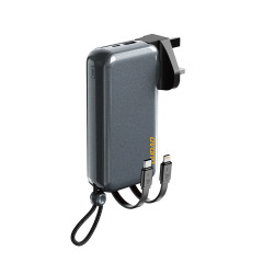 Dudao K25 2 in1 Powerbank and Mains Charger with Travel Attachments and Built in Cables - 10,000mAh