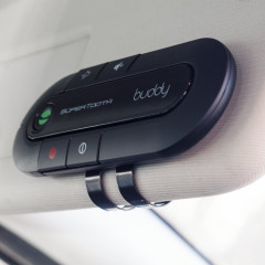 SuperTooth Buddy Bluetooth v2.1 Handsfree Visor Car Kit - Zwart