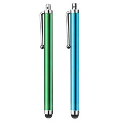 The PlayFect Smart Stylus is universal and works with all touch screen devices including your smartphone and tablets. These high quality stylus' come in a twin pack one in Blue and Green consisting of an anti scratch rubber touch.