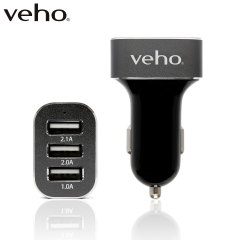 Cargador de Coche Veho VAA-010 con 3 puertos USB - 5.1A