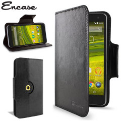 Encase Rotating Leather-Style EE Harrier Mini Plånboksfodral - Svart