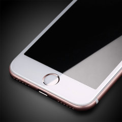 Olixar Full Cover Tempered Glas iPhone 7 Plus Displayschutz in Weiß