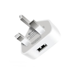 Core Single USB Port Mains Charger - White