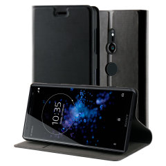 This officially licensed standing book case in black by Roxfit houses the Sony Xperia XZ2 within a form fitting frame, which includes an ultra-high quality protective shell and a super-slim PU front flap. Also comes with a handy horizontal stand function.