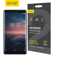 Protection d'écran Nokia 8 Sirocco Olixar – Pack de 2