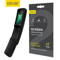 Olixar Nokia 8110 4G Displayschutz 2-in-1 Pack