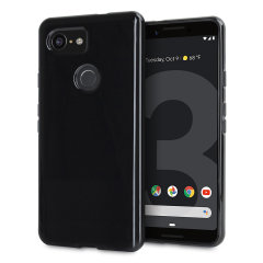 Custom moulded for the Google Pixel 3, this solid black Olixar FlexiShield case provides slim fitting and durable protection against damage.