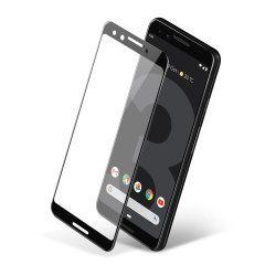 This ultra-thin full cover tempered glass screen protectors for the Google Pixel 3 with black front from Olixar offers toughness, high visibility and sensitivity all in one package.