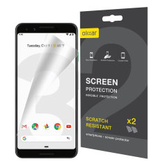 Keep your Google Pixel 3's screen in pristine condition with this Olixar scratch-resistant screen protector 2-in-1 pack.