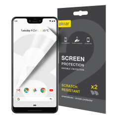 Keep your Google Pixel 3 XL's screen in pristine condition with this Olixar scratch-resistant screen protector 2-in-1 pack.