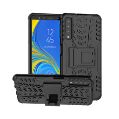 Coque Samsung Galaxy A7 2018 Olixar ArmourDillo – Coque robuste – Noir