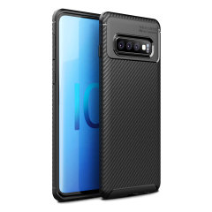 Funda Samsung Galaxy S10 Olixar Fibra de Carbono - Negra