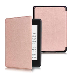 Olixar Leather-Style Rose Gold Case - For Kindle Paperwhite 4 10th Gen 2018