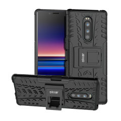 Protect your Sony Xperia 1 from bumps and scrapes with this black ArmourDillo case. Comprised of an inner TPU case and an outer impact-resistant exoskeleton, the Armourdillo offers sturdy and robust protection.